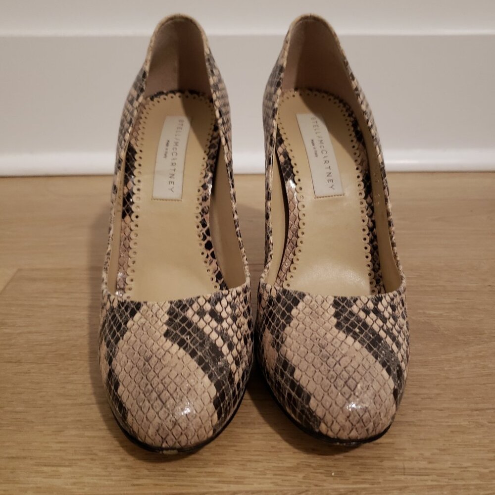 Stella Mccartney Italian Python-Pattern Heels - image 1